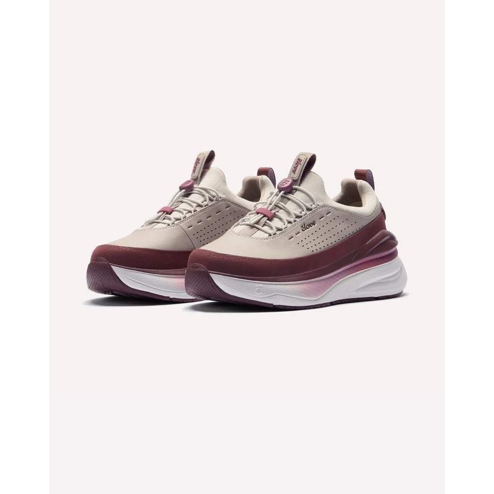 Clove Forte 2 Womens 8.5 Nursing Shoes Burgundy Tan Fluid Resistant Sneakers